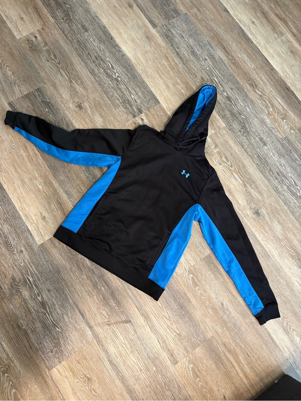 Under Armour Black & Blue Kids Hooded Sweatshirt